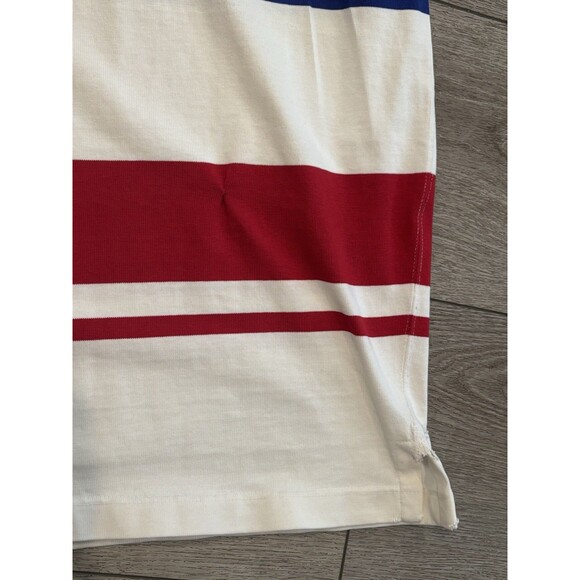 Vintage Ralph Lauren Polo Rugby Long Sleeve Stripe Mens Medium Made In USA - Picture 7 of 9